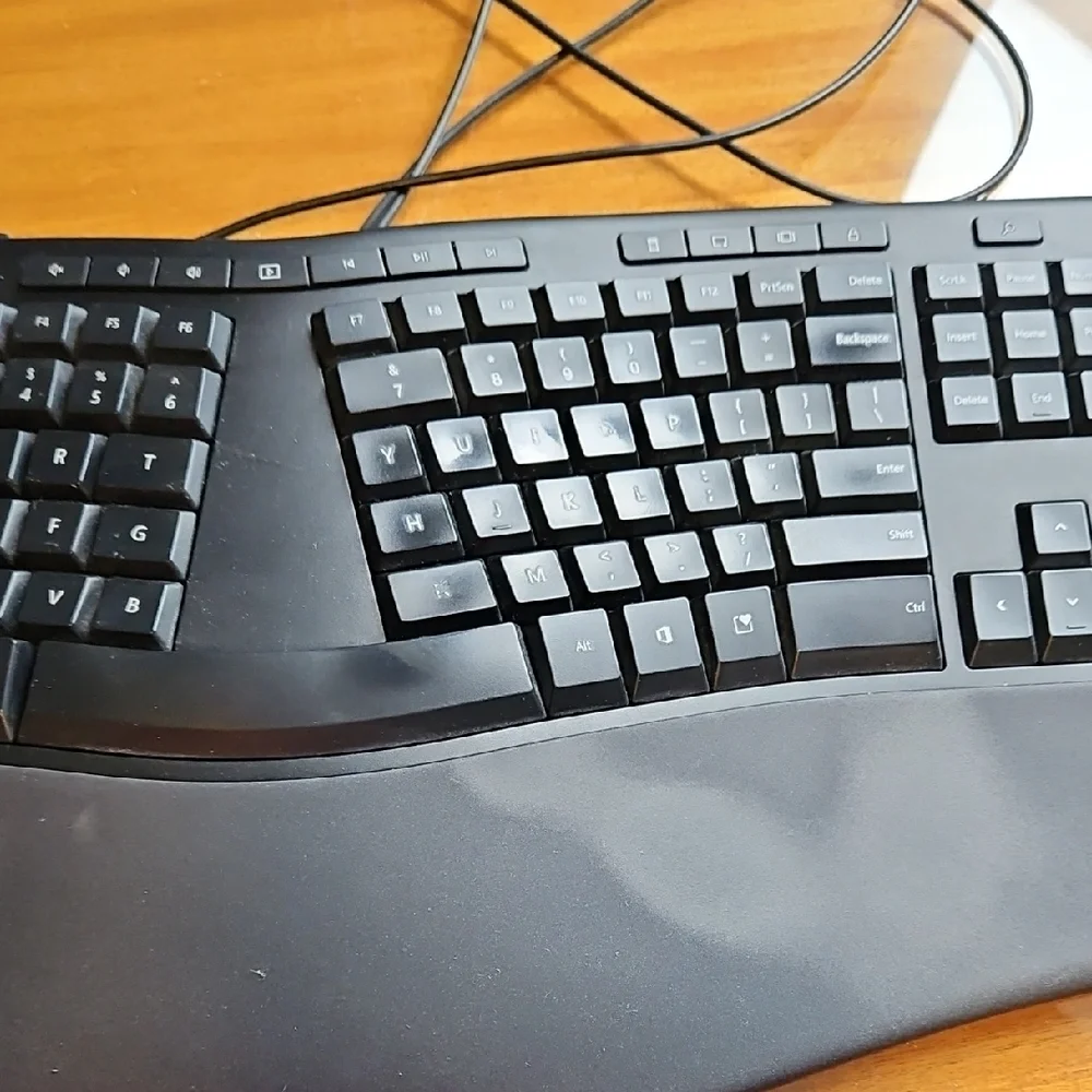 Microsoft Black Ergonomic Keyboard